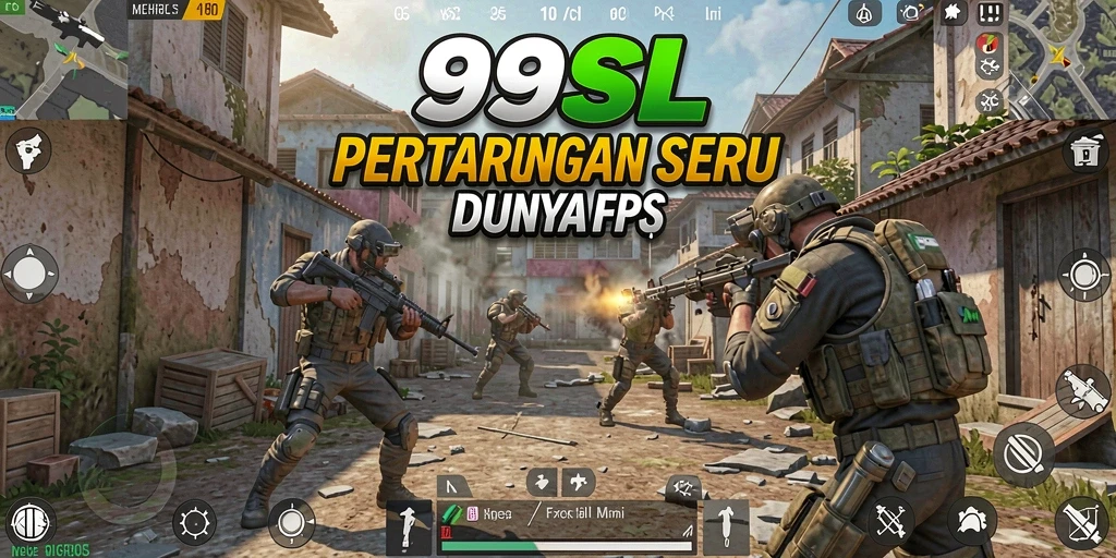 Gameplay mendebarkan di dunia FPS yang intens.