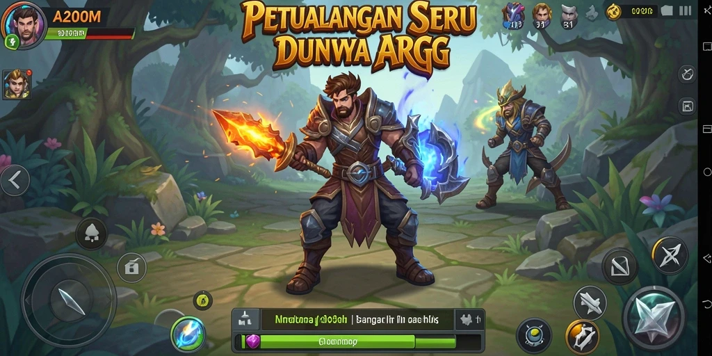 Tampilan gameplay A200M yang menegangkan dan grafis memukau.