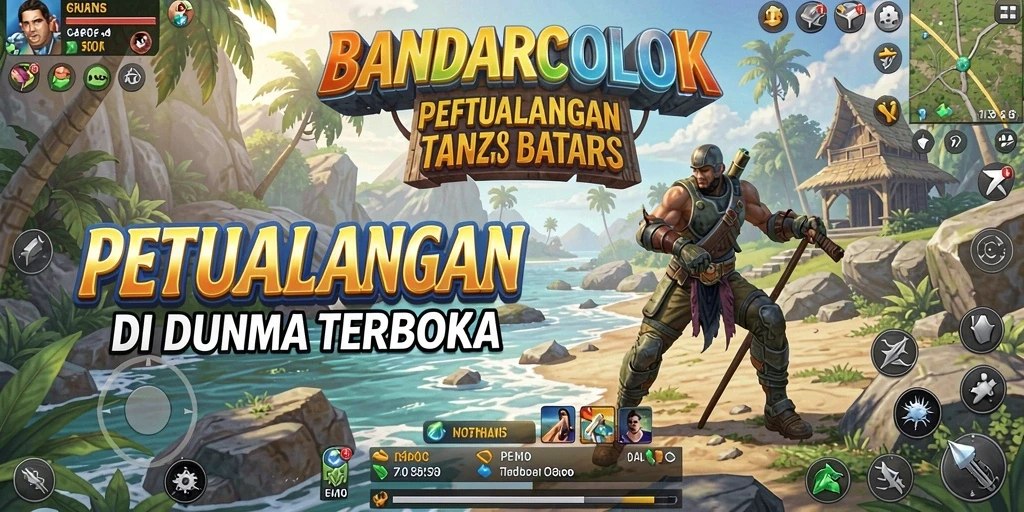 Tampilan gameplay mendebarkan di dunia terbuka BANDARCOLOK.