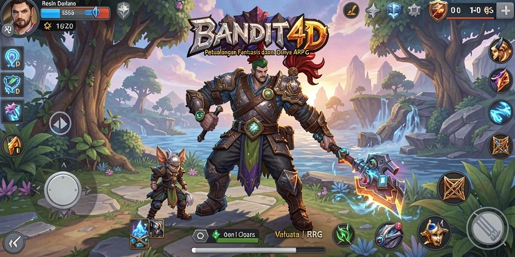 Tampilan gameplay BANDIT4D yang menakjubkan dan penuh aksi.