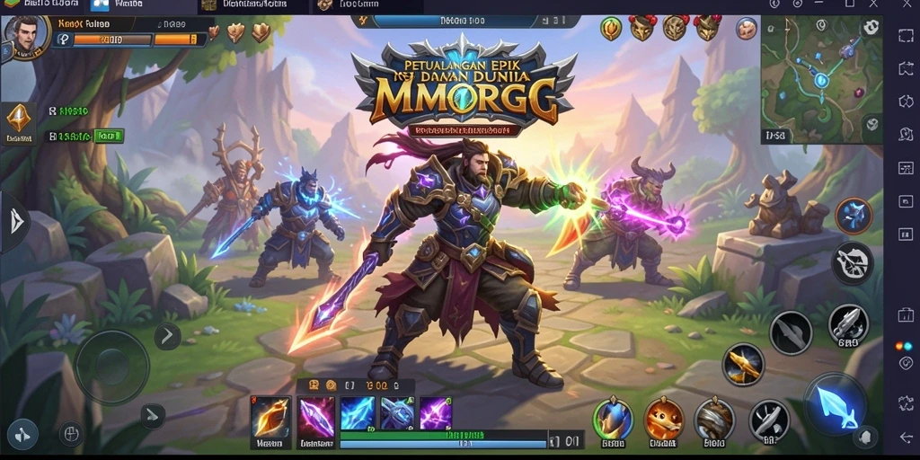 Screenshot utama HR89 saat menunjukkan serangan seru dalam pertempuran MMORPG.