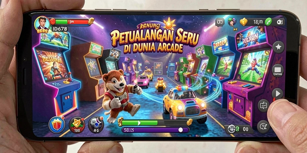 Screenshot ID678 menampilkan aksi seru dalam gameplay Arcade.