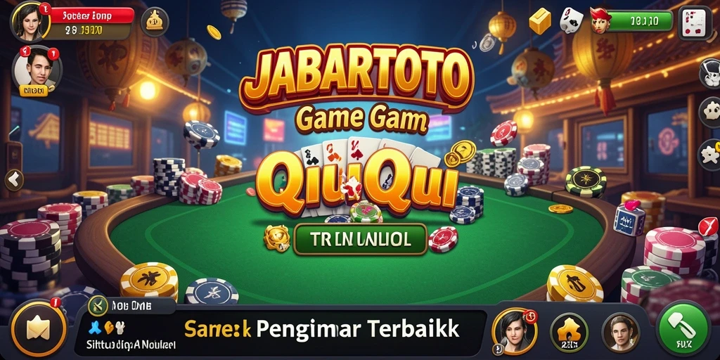 Tampilan gameplay menarik dari JABARTOTO dengan suasana QiuQiu.
