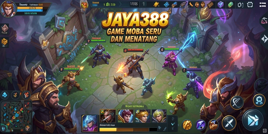 Tampilan gameplay seru dan strategi MOBA di JAYA388.