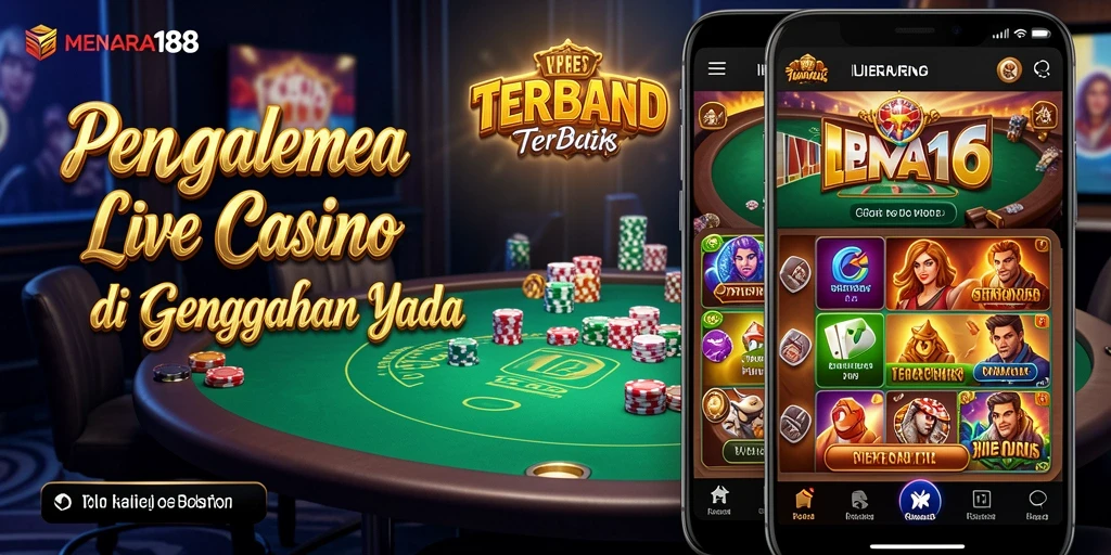 Tampilan gameplay Live Casino yang mengasyikkan dan interaktif di MENARA188.