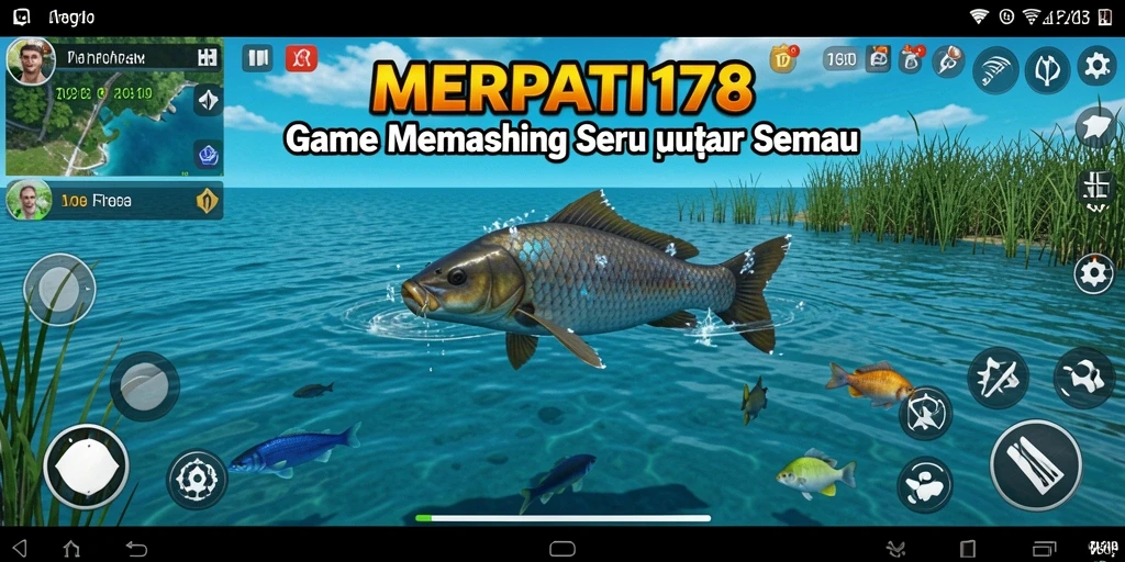 Gameplay menarik dalam MEPRATI178 yang menampilkan aktivitas memancing.