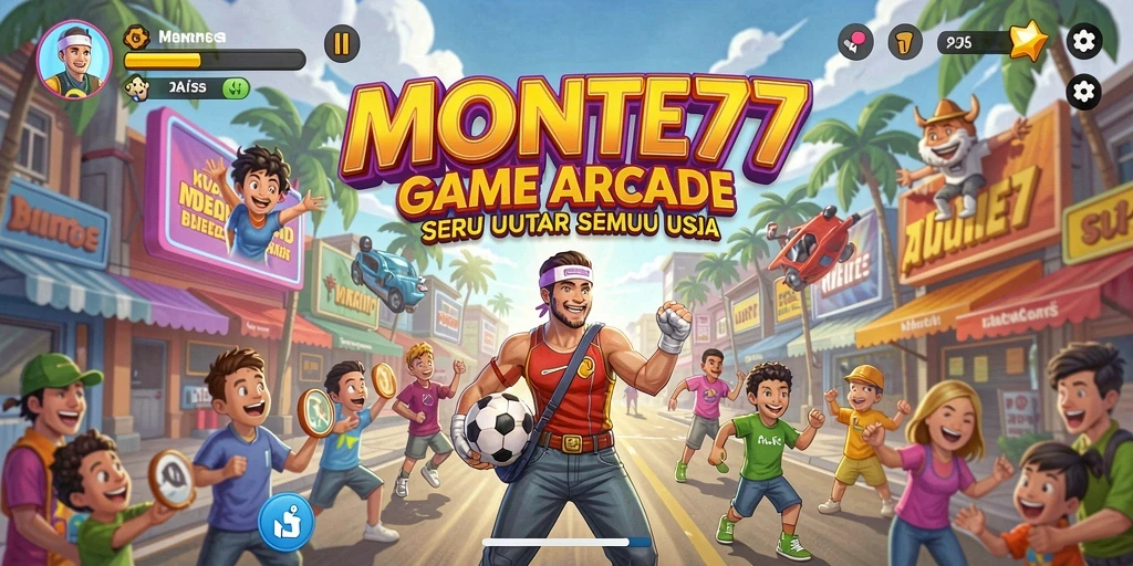Tampilan gameplay seru dari MONTE77 dengan grafis menarik.