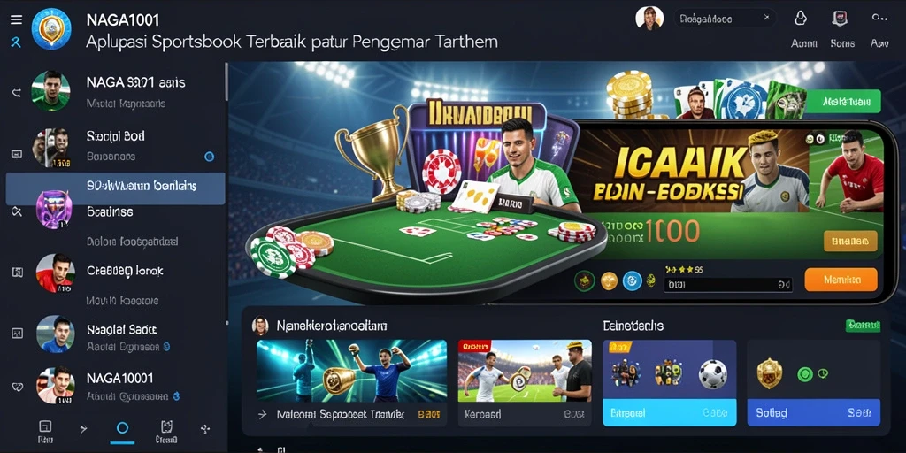 Tampilan gameplay Sportsbook yang menarik dan interaktif di NAGA1001.
