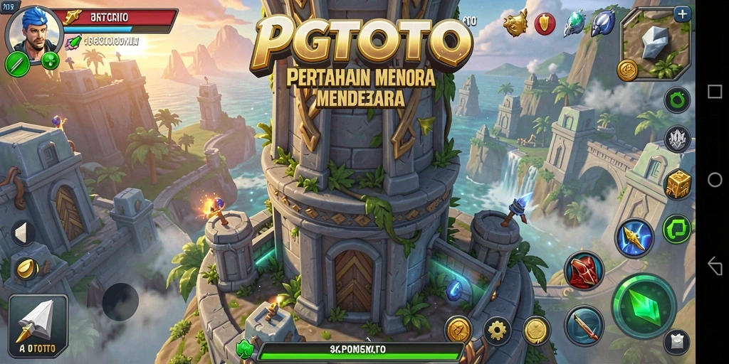 Tampilan seru gameplay Tower Defense di PGTOTO.