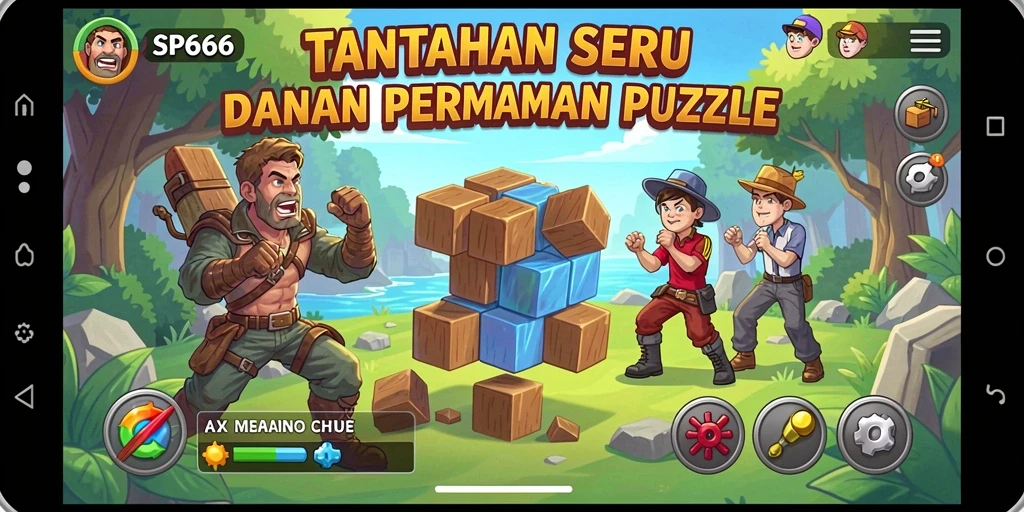 Tampilan gameplay seru dari SP666 dalam kategori Puzzle.