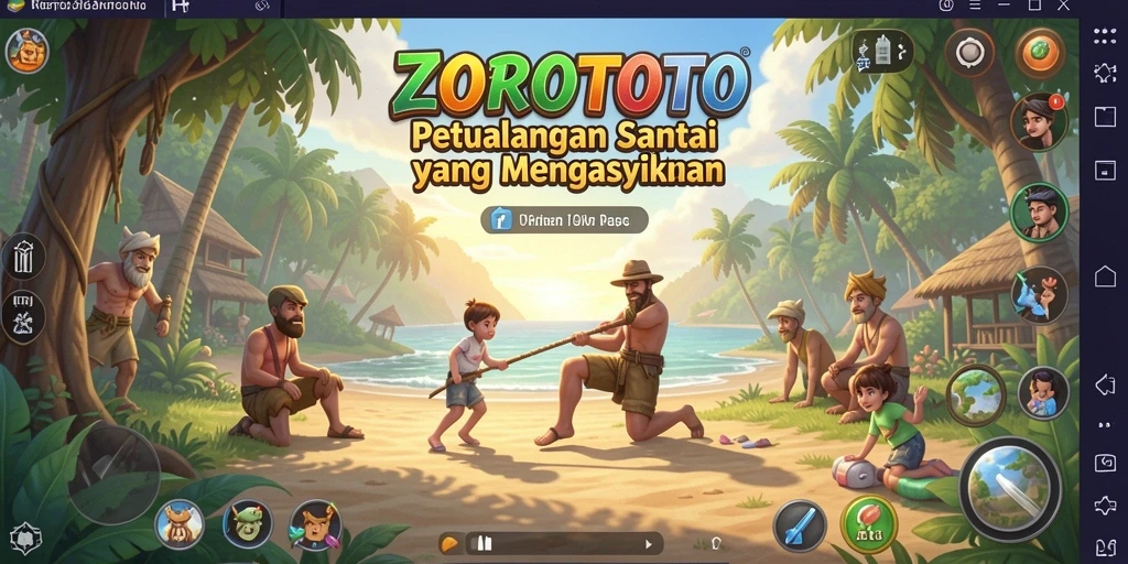 Tampilan screenshot ZOROTOTO menampilkan gameplay yang ceria dan mengasyikkan.