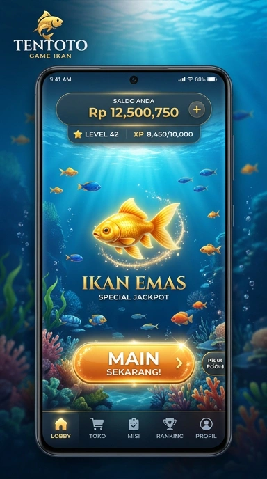 Tampilan antarmuka pengguna di tentoto yang sederhana.